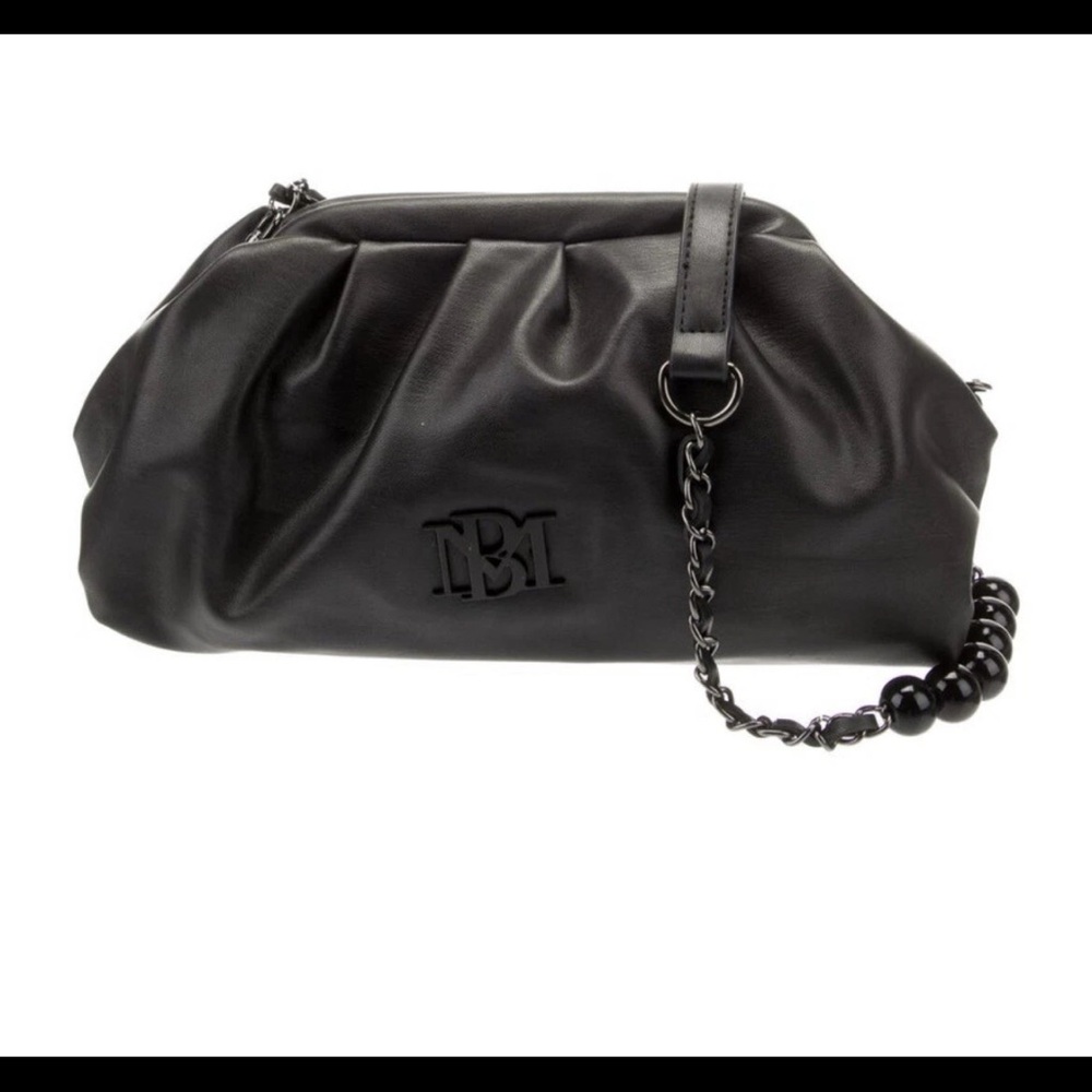 NWT Badgley Mischka Wrapped Frame Black Crossbody/clutch/shoulder Bag